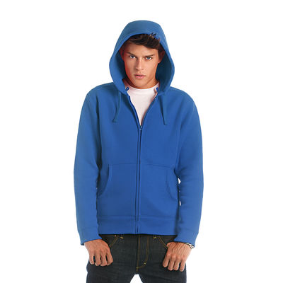 Толстовка мужская на молнии Hooded Full Zip/men, цвет ярко-синий, размер L