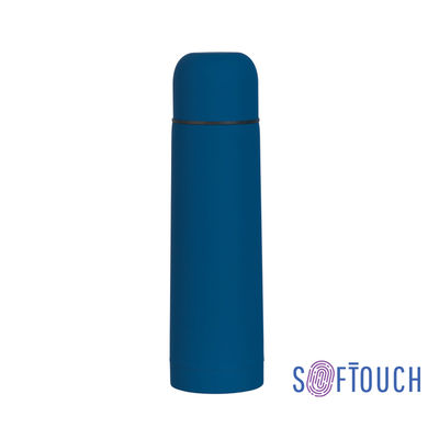 Термос "Крит" 500 мл, покрытие soft touch, цвет синий
