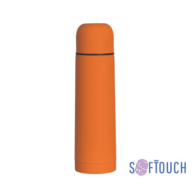 Термос "Крит" 500 мл, покрытие soft touch, цвет оранжевый