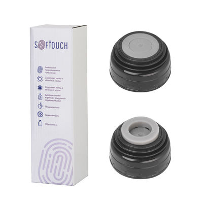 Термос "Крит" 500 мл, покрытие soft touch, цвет фиолетовый