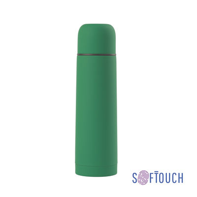 Термос "Крит" 500 мл, покрытие soft touch, цвет зеленый