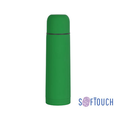 Термос "Крит" 500 мл, покрытие soft touch, цвет зеленый