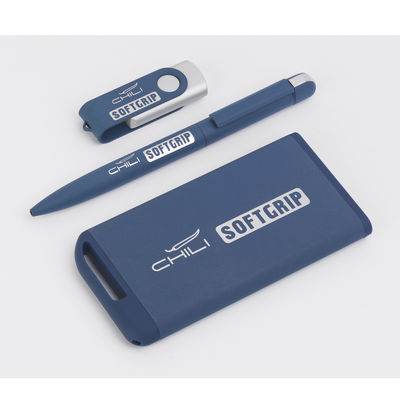 Ручка шариковая "Jupiter SOFTGRIP", покрытие softgrip, цвет темно-синий