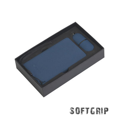 Набор "Камень" на 2 предмета, 4000 mAh /16Gb, с покрытием soft grip, цвет темно-синий