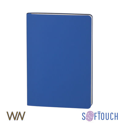 Ежедневник недатированный "Болонья", А5, гибкая обложка, покрытие soft touch, цвет синий
