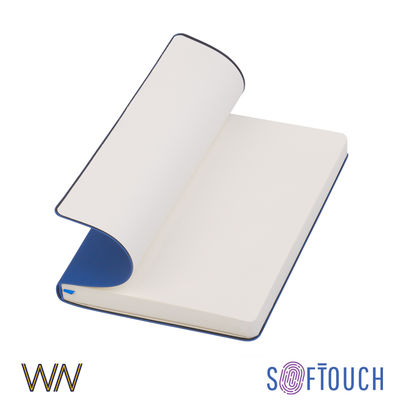 Ежедневник недатированный "Болонья", А5, гибкая обложка, покрытие soft touch, цвет синий