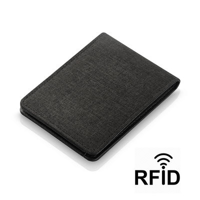 Портмоне с RFID - защитой от считывания данных кредиток, цвет черный