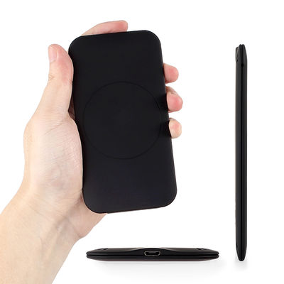 Настольное беспроводное зарядное устройство "Slim SOFTTOUCH", цвет черный