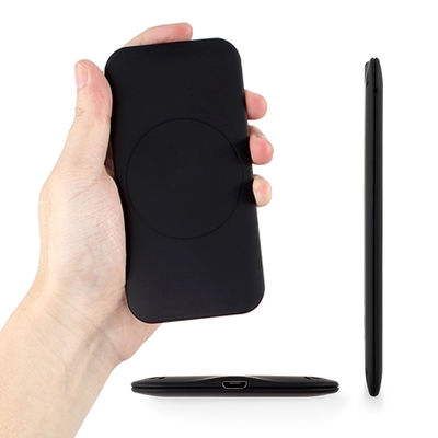 Настольное беспроводное зарядное устройство "Slim SOFTTOUCH", цвет черный