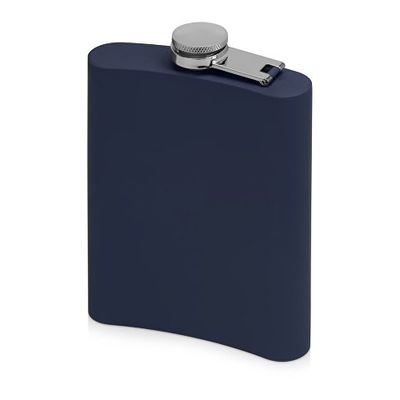 Фляжка 240 мл Remarque soft touch, 201 сталь, синий