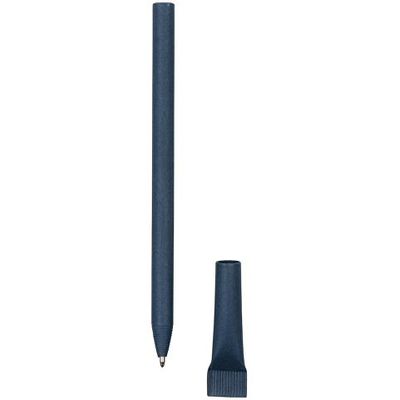 Ручка картонная с колпачком Recycled, темно-синий (2380C)