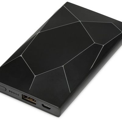 Портативное беспроводное зарядное устройство Geo Wireless, 5000 mAh, черный