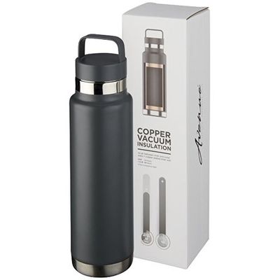 Медная спортивная бутылка с вакуумной изоляцией Colton объемом 600 мл, серый