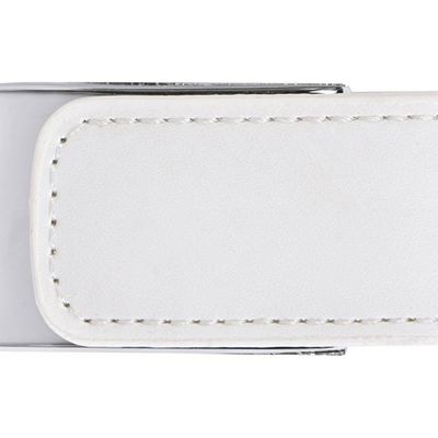 Флеш-карта USB 2.0 16 Gb с магнитным замком Vigo, белый/серебристый
