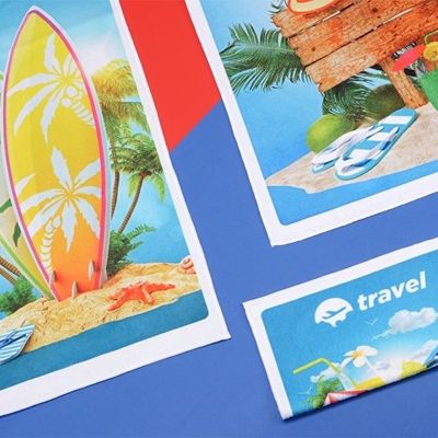 Двустороннее полотенце для сублимации Sublime, 30*30, белый