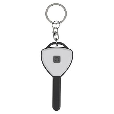Брелок-фонарик COB Switch, белый/серый