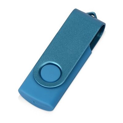 Флеш-карта USB 2.0 8 Gb Квебек Solid, голубой