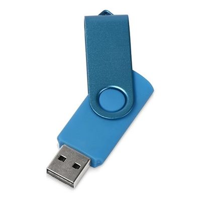 Флеш-карта USB 2.0 8 Gb Квебек Solid, голубой