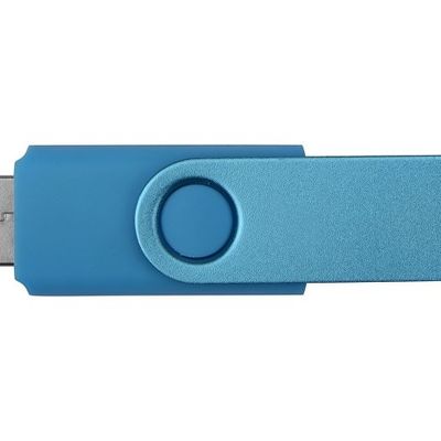 Флеш-карта USB 2.0 8 Gb Квебек Solid, голубой