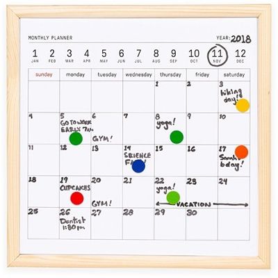 Календарь для заметок с маркером Whiteboard calendar