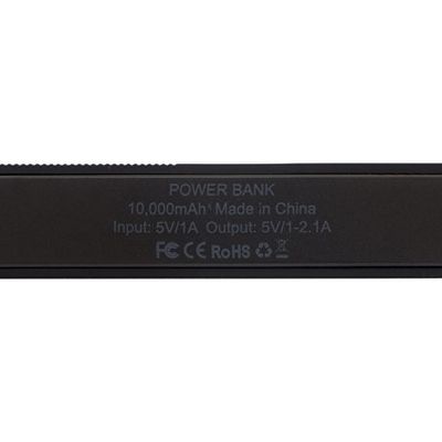 Портативное зарядное устройство Edge Black, 10000 mAh