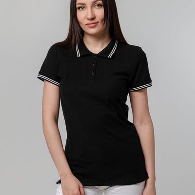 Рубашка поло женская Virma Stripes Lady, черная