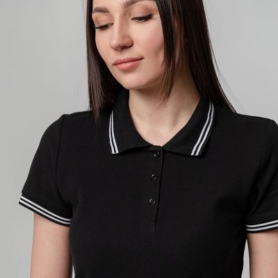 Рубашка поло женская Virma Stripes Lady, черная