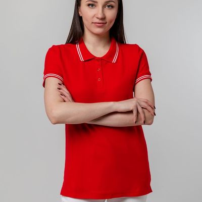 Рубашка поло женская Virma Stripes Lady, красная