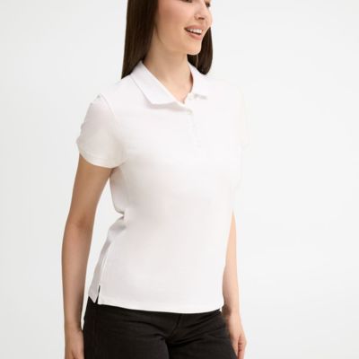 Рубашка поло женская People 210, белая