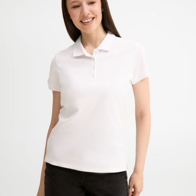 Рубашка поло женская People 210, белая