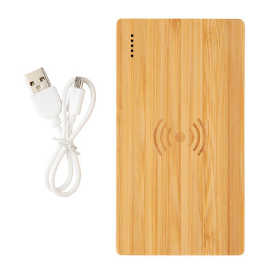 Экологичный внешний аккумулятор Bamboo, 4000 mAh