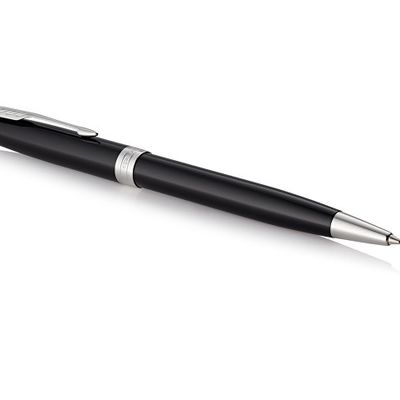 Ручка шариковая Parker Sonnet Core Black Lacquer CT, черный/серебристый