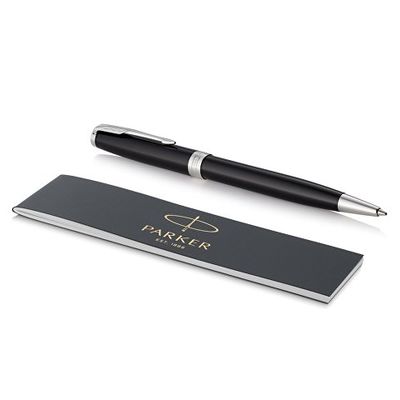 Ручка шариковая Parker Sonnet Core Black Lacquer CT, черный/серебристый