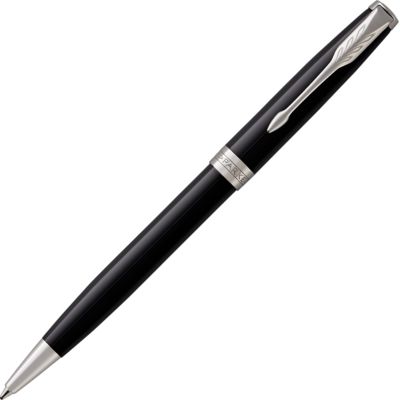 Ручка шариковая Parker Sonnet Core Black Lacquer CT, черный/серебристый