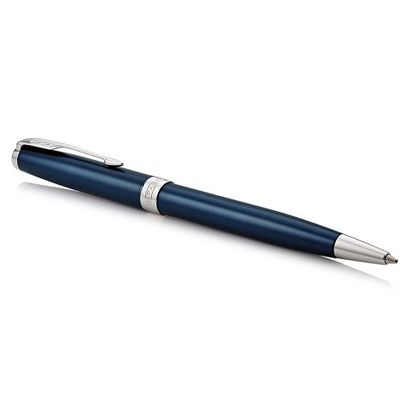 Ручка шариковая Parker Sonnet Core Subtle Blue CT, синий/серебристый