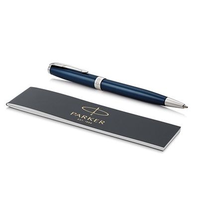 Ручка шариковая Parker Sonnet Core Subtle Blue CT, синий/серебристый