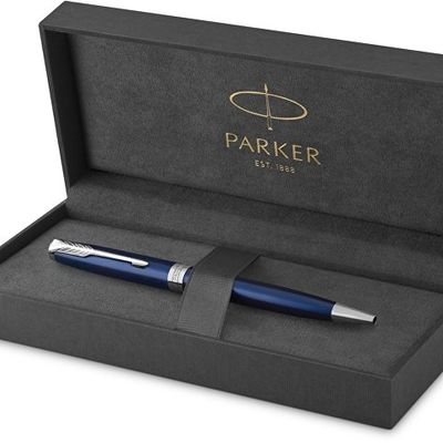 Ручка шариковая Parker Sonnet Core Subtle Blue CT, синий/серебристый