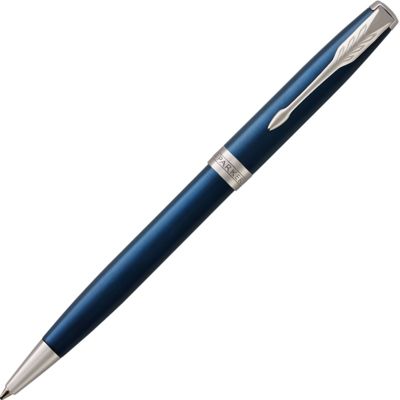 Ручка шариковая Parker Sonnet Core Subtle Blue CT, синий/серебристый