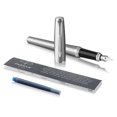 Ручка перьевая Parker Urban Core Metro Metallic CT, серебристый