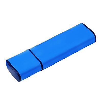 USB-флешка металлическая на 8ГБ с колпачком, синий