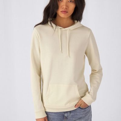 Толстовка с капюшоном женская Hoodie, бежевая (nude)