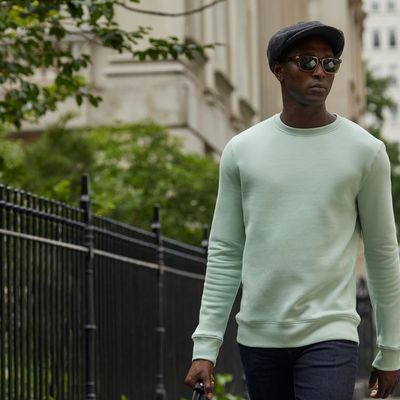 Свитшот унисекс King, серо-зеленый