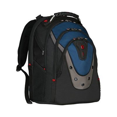 Рюкзак Ibex WENGER 17, черный/синий, полиэстер/ПВХ, 37 x 26 x 47 см, 23 л