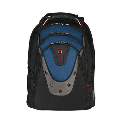Рюкзак Ibex WENGER 17, черный/синий, полиэстер/ПВХ, 37 x 26 x 47 см, 23 л