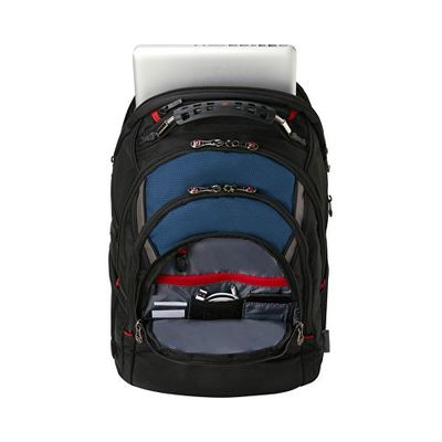 Рюкзак Ibex WENGER 17, черный/синий, полиэстер/ПВХ, 37 x 26 x 47 см, 23 л