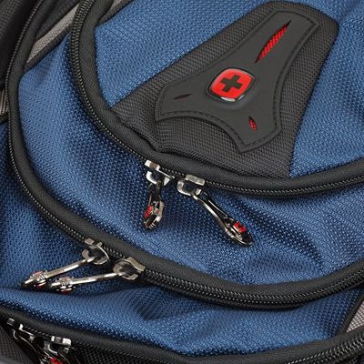 Рюкзак Ibex WENGER 17, черный/синий, полиэстер/ПВХ, 37 x 26 x 47 см, 23 л