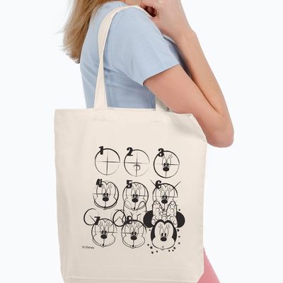 Холщовая сумка «Минни Маус. Icon Sketch», неокрашенная