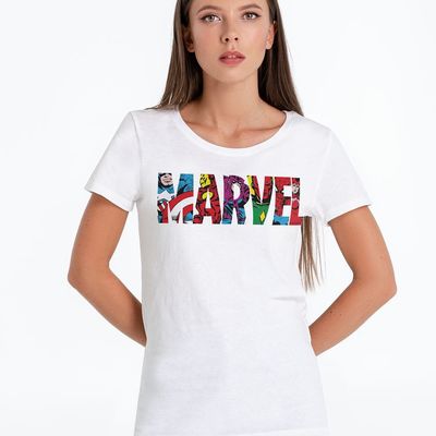 Футболка женская Marvel Avengers, белая