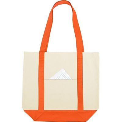 Сумка для шопинга Cotton, натуральный/оранжевый