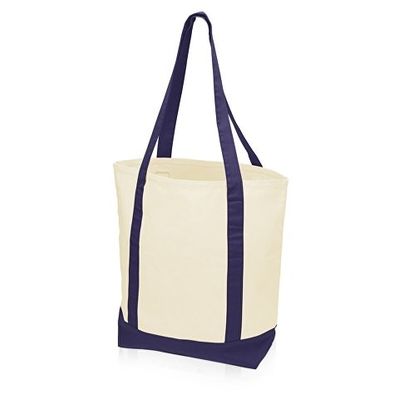 Сумка для шопинга Cotton, натуральный/темно-синий